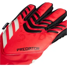 Adidas Predator Match Fingersave Junior-torwarthandschuhe - Pure Ruby / Lucid Red / Black - 4 1/2