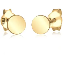 ELLI PREMIUM Ohrstecker Geo Gelbgold 585 onesize