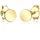 ELLI PREMIUM Ohrstecker Geo Gelbgold 585 onesize