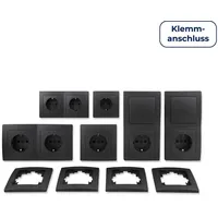 McPower Schalter und Steckdosen Set Flair "Standard Profi", 20-teilig