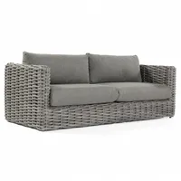 SonnenPartner Loungesofa Sands Aluminium mit Polyrattan charcoal