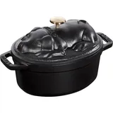 Special Cocotte Topf 1 l Schweinchen schwarz