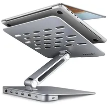 AXAGON 7in1 Hub, ALuminium Stand, USB-C 3.0 [Buchse] HMC-STND