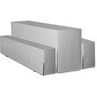 TexDeko Hussen Bierzeltgarnitur Premium blickdicht 3TLG Set Biertischhusse 220x70cm