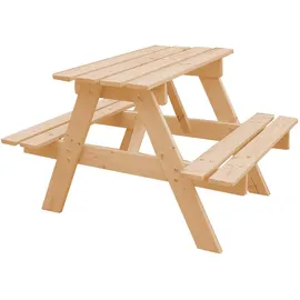 TIMBELA Kindersitzgarnitur Holz M012-1 Klein