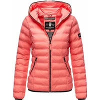 NAVAHOO Damen Stylische Steppjacke Übergangsjacke mit Kapuze Neevia