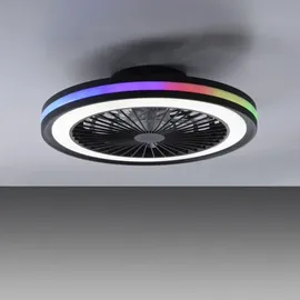 just light. Brandon Deckenventilator 36 cm Schwarz