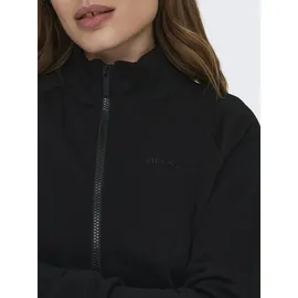 ONLY PLAY Sweatjacke »ONPMELINA LS HN ZIP SWT NOOS«, schwarz
