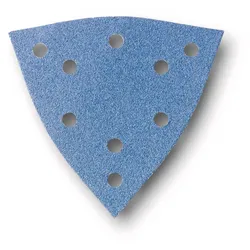 Fein Schleifblätter Zirkon gelocht,Passend zur großen Dreiecks-Schleifplatte mit Kantenlänge 130 mm, - 63717298010