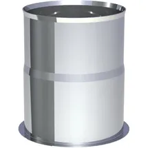 Jeremias Wandfutter Pellet-Line Edelstahl Ø 80 mm 0,10 x 0,13 m Weiß