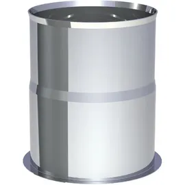 Jeremias Wandfutter Pellet-Line Edelstahl Ø 80 mm 0,10 x 0,13 m Weiß