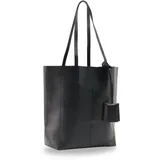 Gusti Shopper Leder - Cassidy Umhängetasche Damen Leder, echtes Rindsleder, 15" Laptopfach, DIN A4, Handtasche Schwarz - 13L