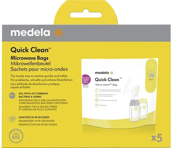 Preisvergleich Produktbild Medela Quick Clean Mikrowellenbeutel zur Sterilisation