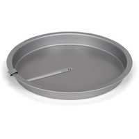 Patisse Butterkuchenform mit Messer, 26cm, Antihaftbeschichtung, Spülmaschinengeeignet, Metallic Silber