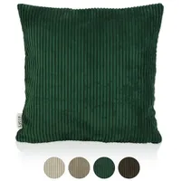 Lycce Kissenbezug in Grün - Hochwertige Cordstoff Kissenhülle 50x50