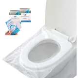 PMELCXD Einweg-Toilettensitzbezüge,Einweg Toilettenauflagen Toilettenbezüge WC Toilette Auflage Toiletten Sitzbezug WC-Sitz Matte Toilettenpapier Pad Kinder 100p, Universalgröße geeignet