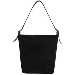 Cowboysbag Schultertasche schwarz - leder Schwarz Damen 
