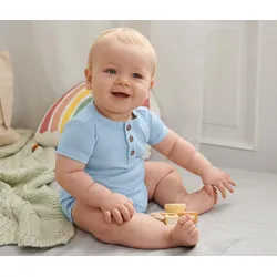 Tchibo - 3 Bodys aus Bio-Baumwolle - Baby - Gr. 74/80 - weiß