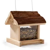 CULT at home Vogel Futterhaus Braun 19 cm x 17 cm