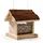 CULT at home Vogel Futterhaus Braun 19 cm x 17 cm