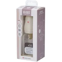 Bibs Zuigfles Glas 120ml Complete Set Ivory 1 St