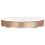 P&D Satin Geschenkband helles gold 25m 6mm breit