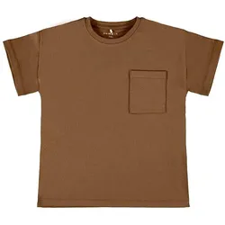 T -Shirt mit Tasche - Kaffee - Name It