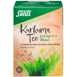 Kurkuma Tee Lemongras & Blüten Bio Salus Fbtl.
