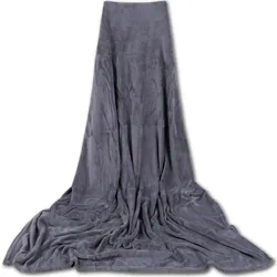 Bestgoodies Mikrofaser Decke anthrazit - dunkelgrau 60x80 cm