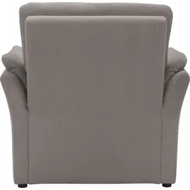 DOMO collection Sessel Pina Mikrofaser 99 x 95 x 88 cm Grau