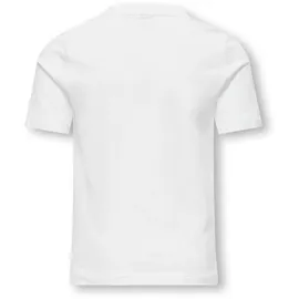 KIDS ONLY T-Shirt KIDS ONLY "KOGKETTY LIFE S/S O-NECK TOP JRS NOOS", Mädchen, Gr. 158/164, weiß (hellweiß aop:cherries), Jersey, Obermaterial: 100% Baumwolle, bedruckt, Basic normal, Rundhals, Shirts T-Shirt