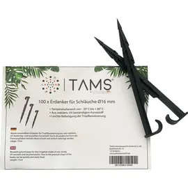Bradas 100 Stk. Erdanker für Schläuche bis Ø16mm