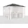 Konifera Pavillon-Ersatzdach Aruba 3 x 3 m Beige/Braun