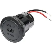 ProCar Power USB-C Einbausteckdose PD/QC 60 Watt ohne LED