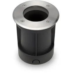 LED Bodeneinbaustrahler rund Edelstahl 230V IP67 - Leuchtmittel: Ohne - Anzahl: ...