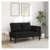 vidaXL Chaiselongue Loungesofa schwarz