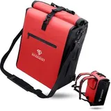 radgeist 3in1 Fahrradtasche Gepäckträgertasche rot