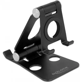 DeLock Smartphone und Smartwatch Halterung verstellbar schwarz