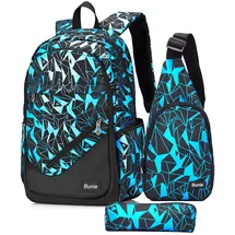 bunie Schulrucksack blau
