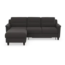 sit&more Ecksofa SIT & MORE "Farö L-Form", grau (fango), B:234cm H:90cm T:168cm, Sofas, Ecksofa, inklusive Federkern, wahlweise mit Bettfunktion und Bettkasten