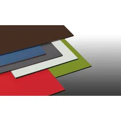 HPL Fassaden Platten (Stärke 8 mm) in Größe 1300 x 3050 mm in silbergrau
