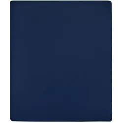 Jersey-Spannbettlaken Marineblau 100x200 cm aus Baumwolle