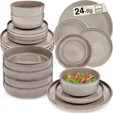sänger geschirr Kairo Tafelservice 24-tlg. grau