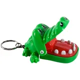 Jongyumo Krokodil Spiel Schlüsselanhänger, Klassisches Krokodil Beißhandknebel Spielzeug, Lustiges Alligator Zähne Spiel Für Kinder, Geschmacklos, Sicherheit, Lustiges Gameplay