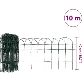 vidaXL Beetzaun 10 x 0,4 m  Grün