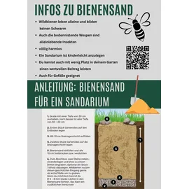HaGaFe Bee-Rent Bienensand Sandarium Sand 1 x 25kg NWN