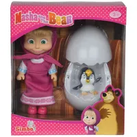 Simba Mascha und der Bär Mascha mit Pinguin im