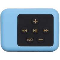 Wasserdichter MP3 Player, Tragbarer Musik Player mit 16 GB Internem Speicher, Rückclip, MP3 Musik Player, USB Übertragung, für Schwimmsport (Blue)