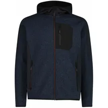 CMP Herren Kapuzensweat MAN JACKET FIX HOOD, Größe 52 in Schwarz Titanio-Nero