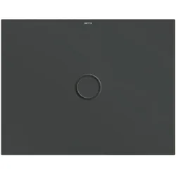Bette rechteck Duschwanne „BetteFloor“ 90 × 70 cm in Schwarz